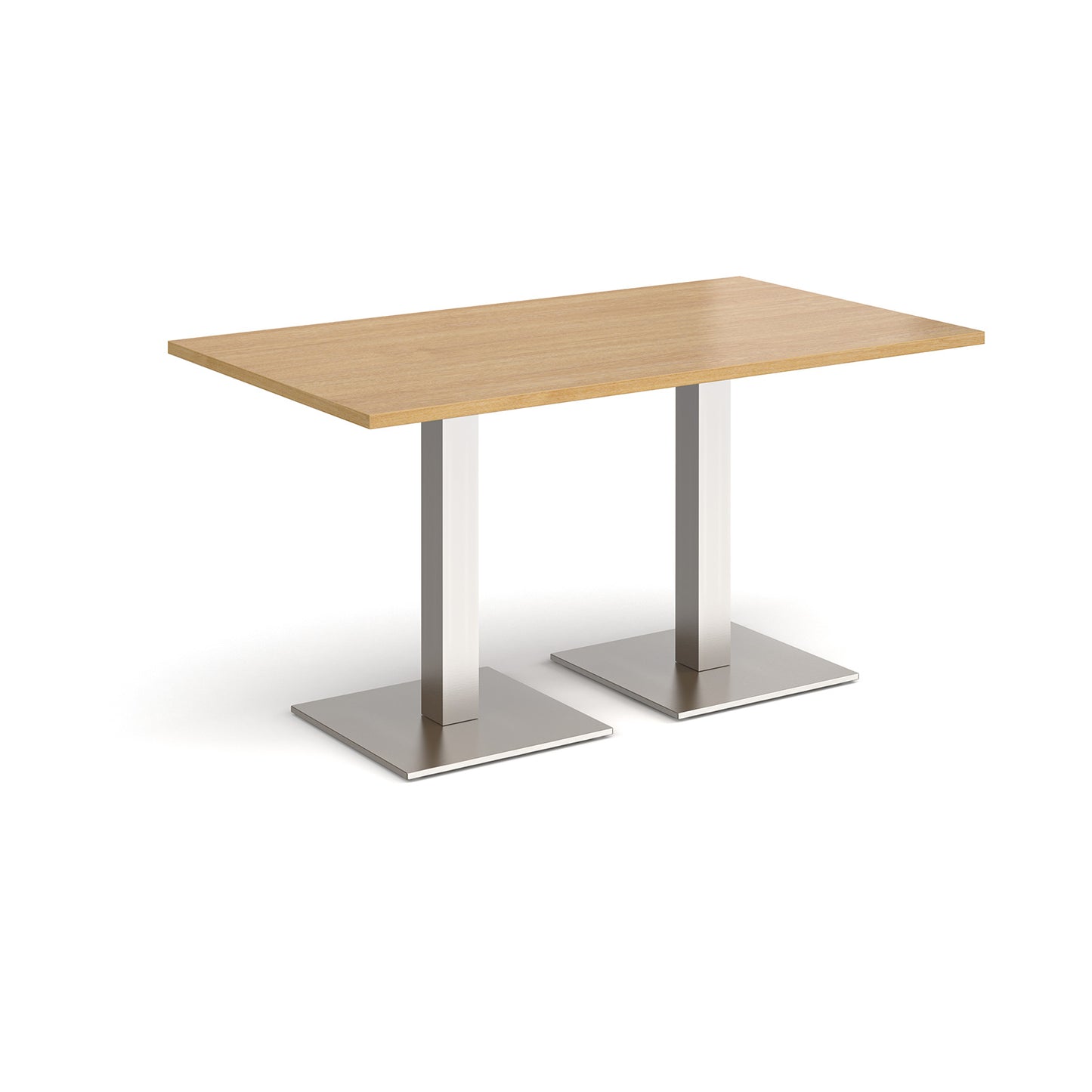 Brescia rectangular dining table with square bases - BDR1400-BS-O