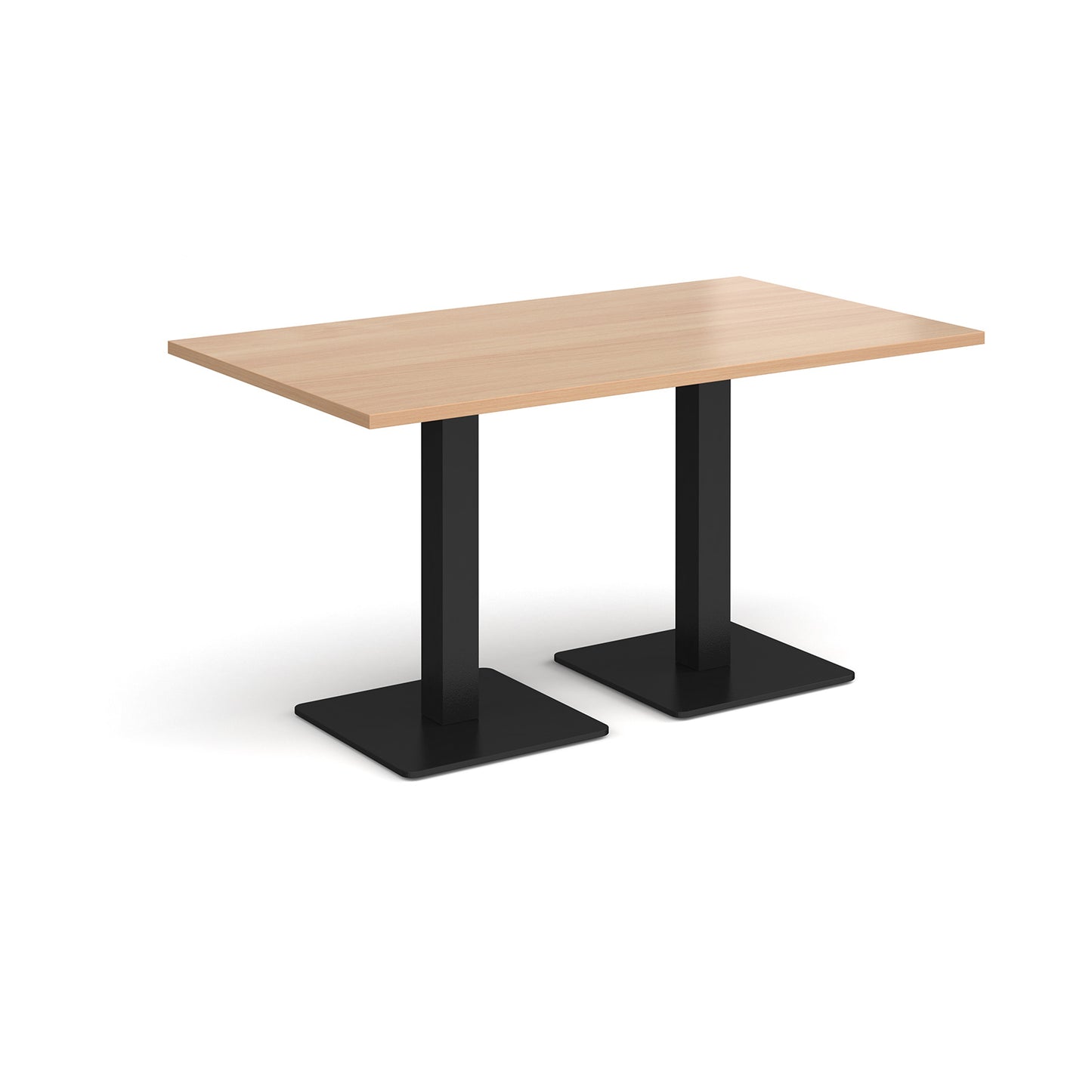 Brescia rectangular dining table with square bases - BDR1400-K-B