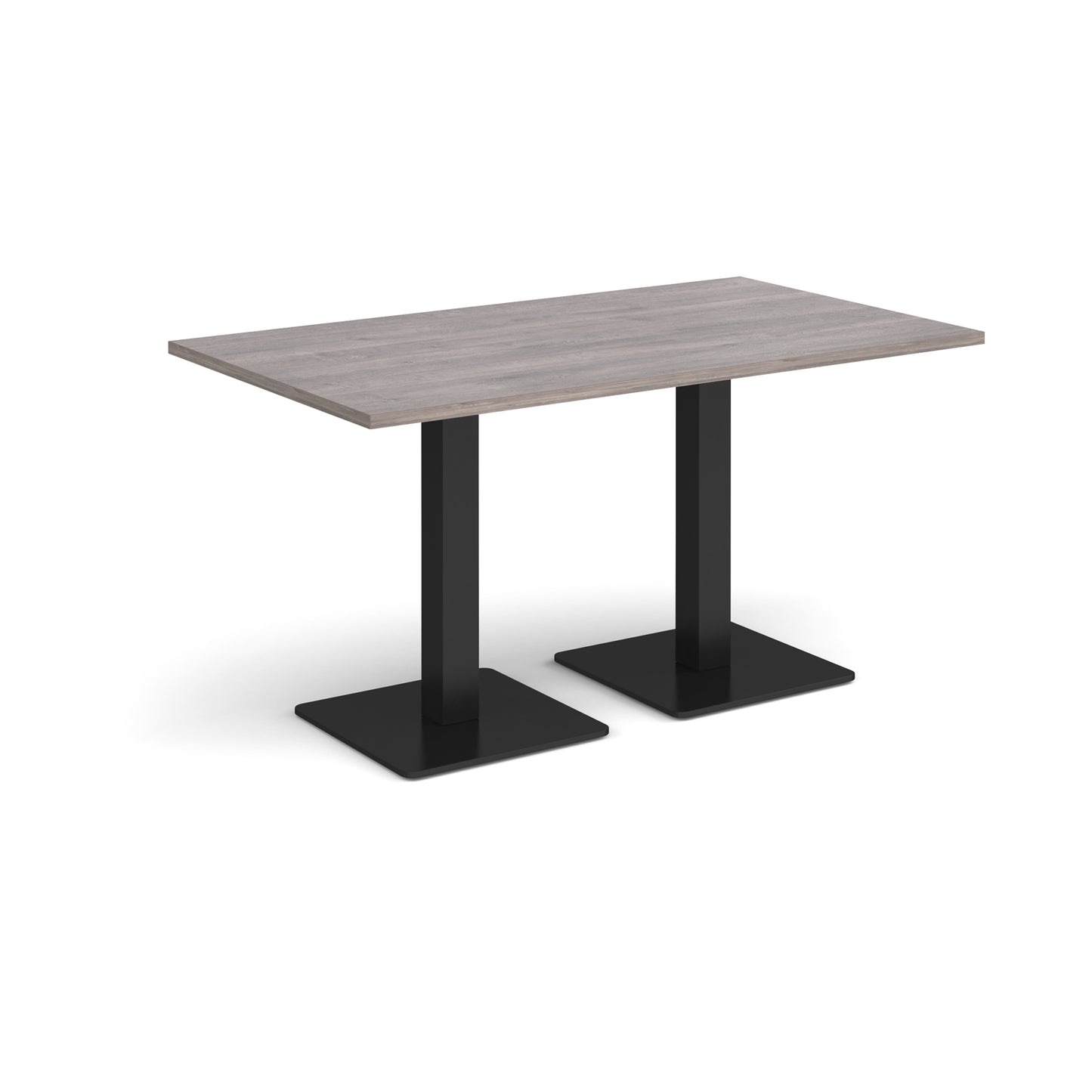 Brescia rectangular dining table with square bases - BDR1400-K-GO
