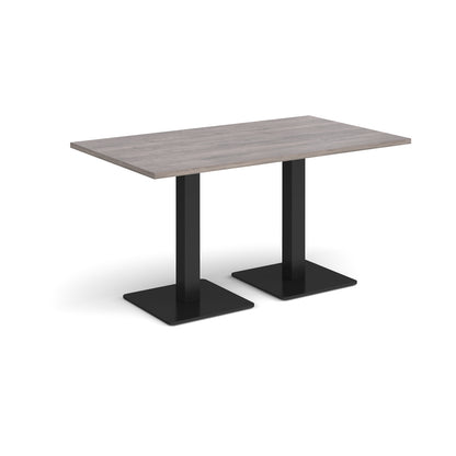 Brescia rectangular dining table with square bases - BDR1400-K-GO