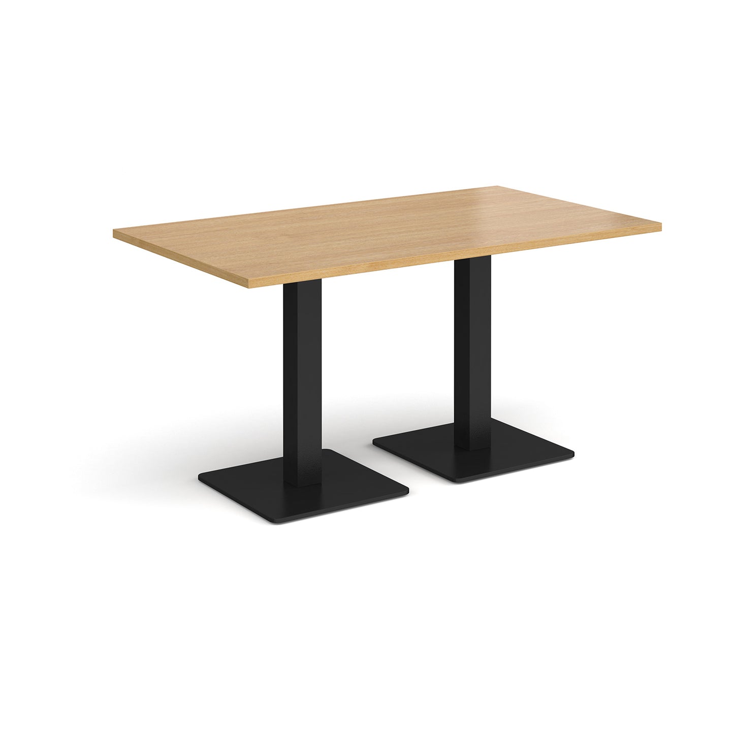 Brescia rectangular dining table with square bases - BDR1400-K-O