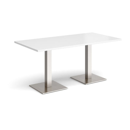 Brescia rectangular dining table with square bases