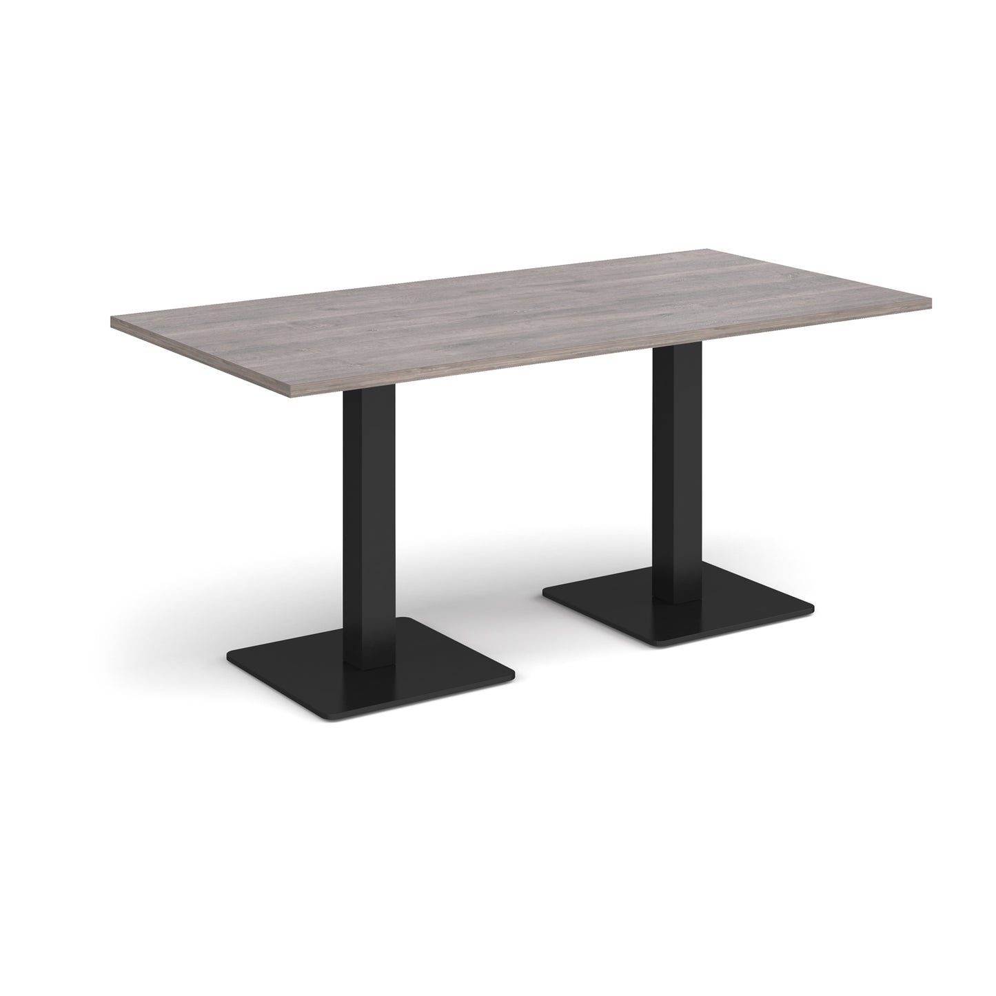 Brescia rectangular dining table with square bases - BDR1600-K-GO