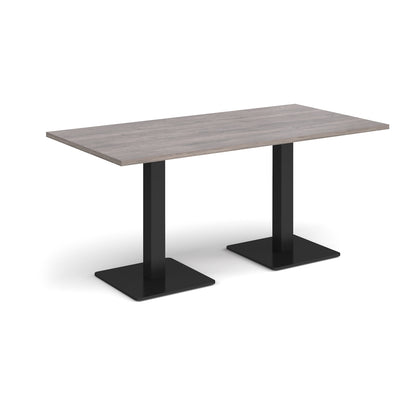 Brescia rectangular dining table with square bases - BDR1600-K-GO