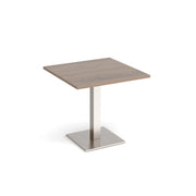 Brescia square dining table with flat square base