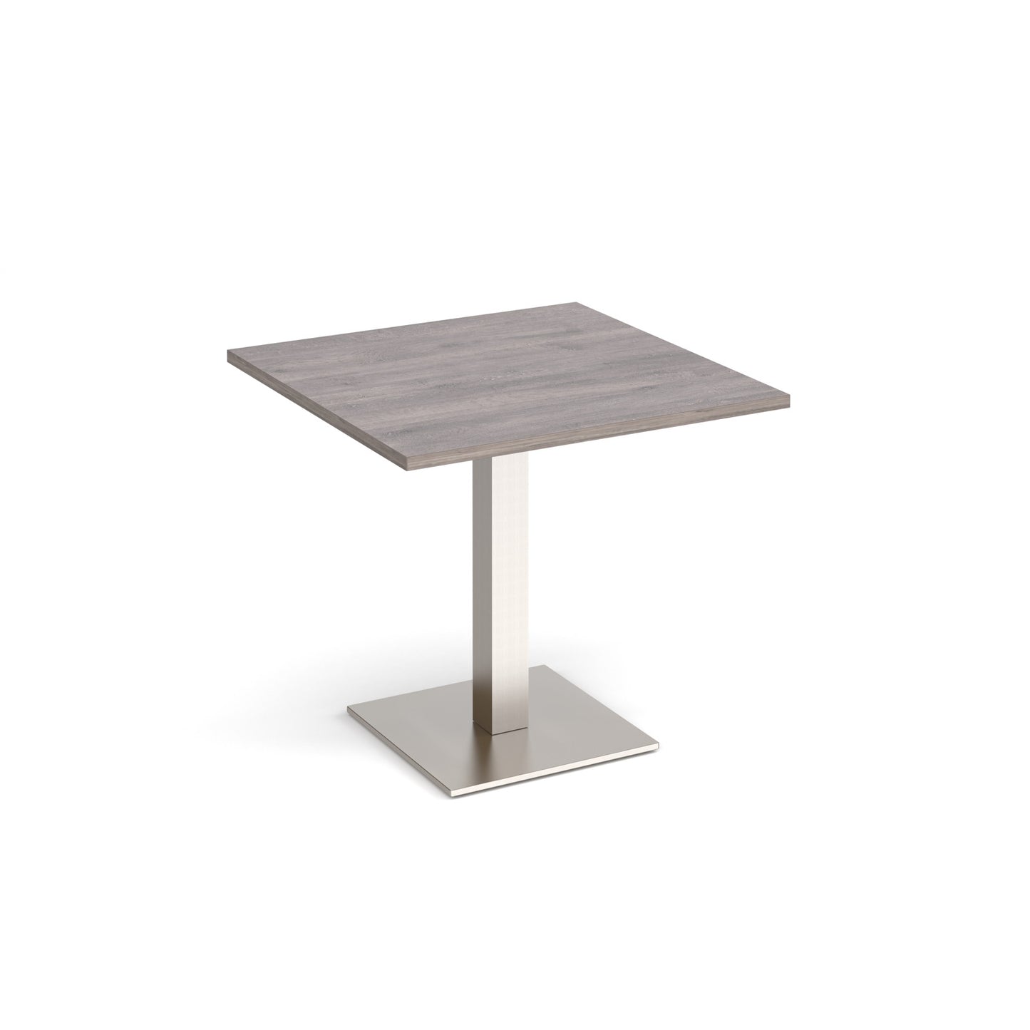 Brescia square dining table with flat square base - BDS800-BS-GO