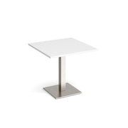 Brescia square dining table with flat square base