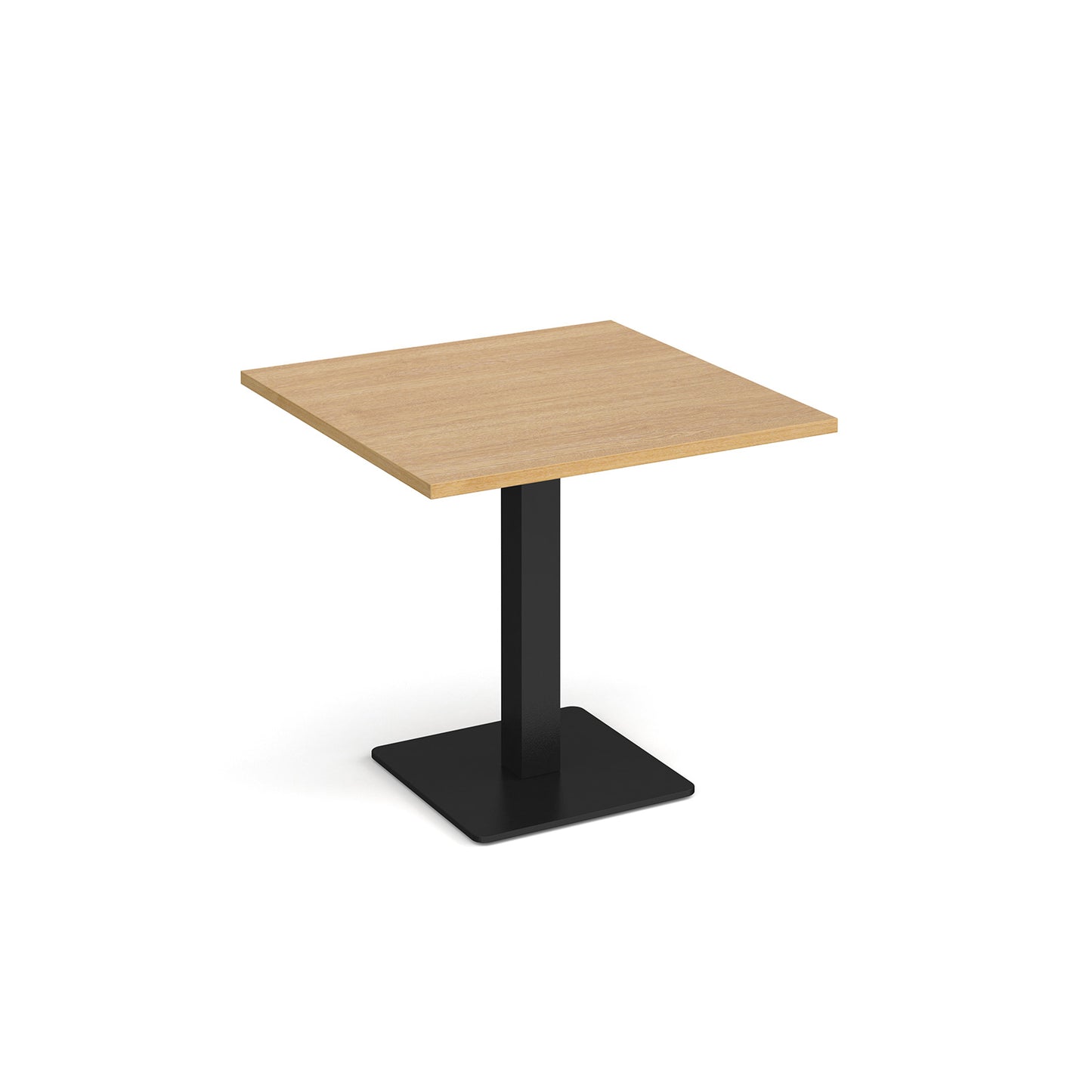 Brescia square dining table with flat square base - BDS800-K-O