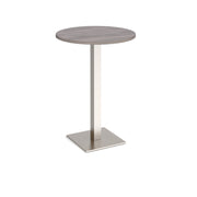 Brescia circular poseur table with flat square base
