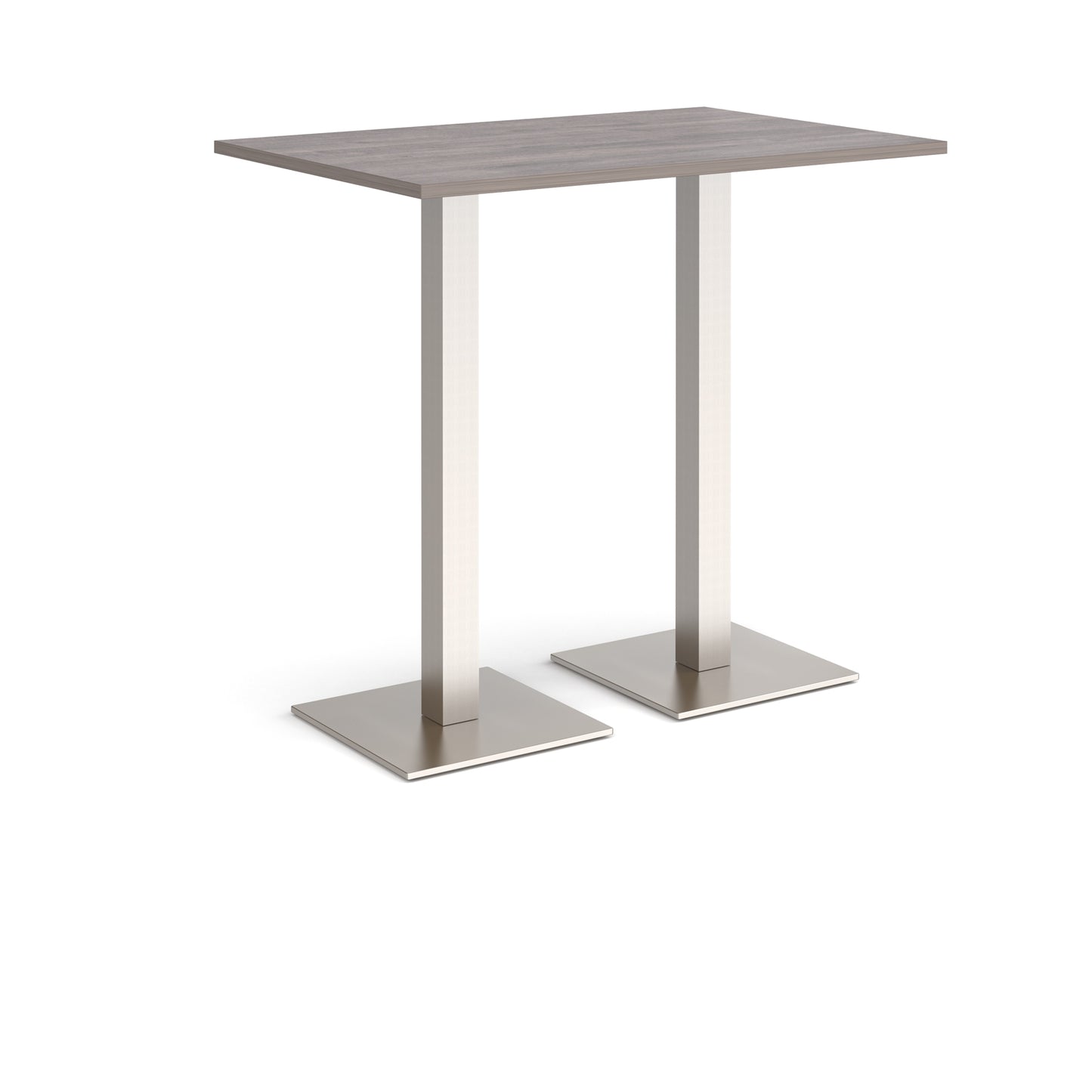 Brescia rectangular poseur table with square bases - BPR1200-BS-GO