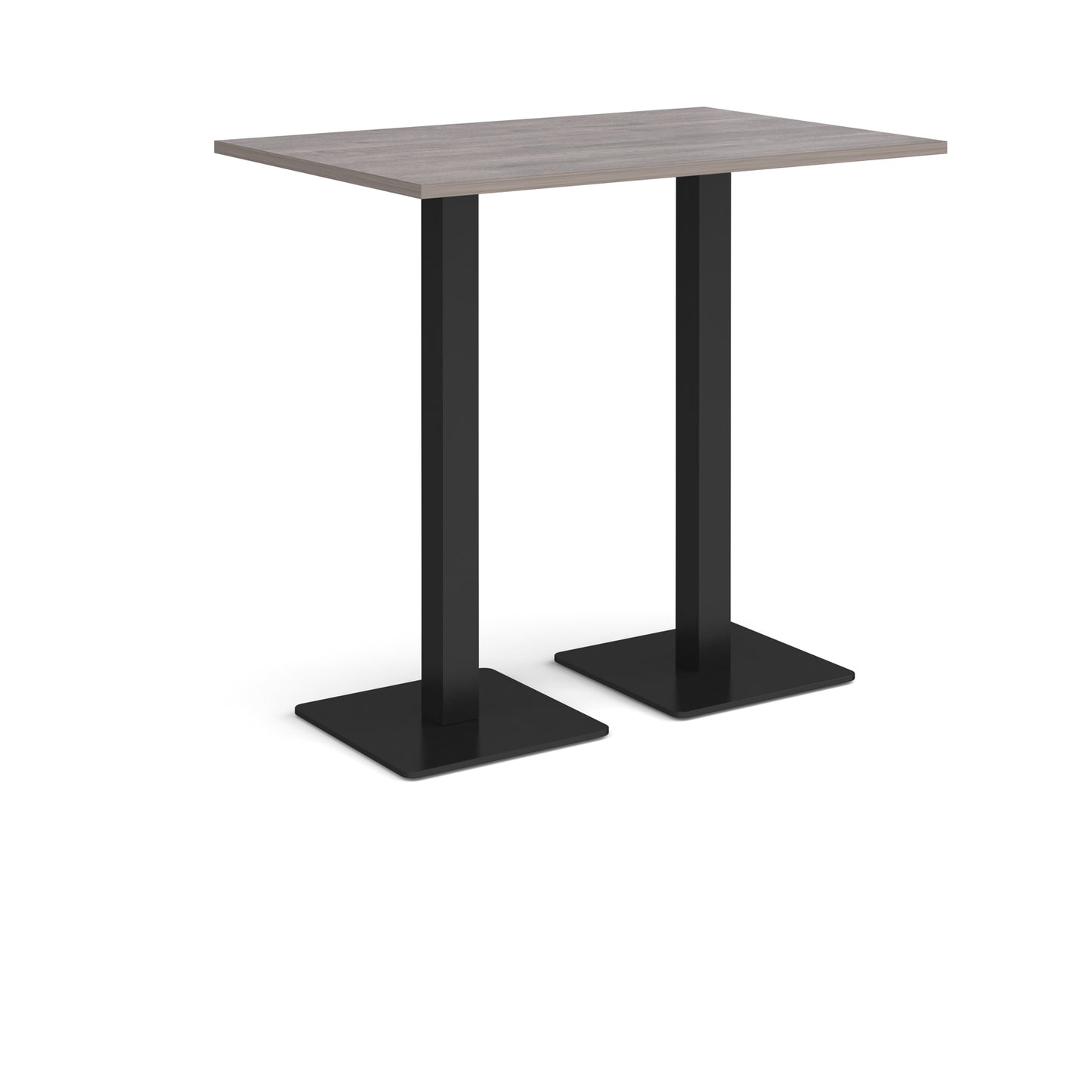 Brescia rectangular poseur table with square bases - BPR1200-K-GO