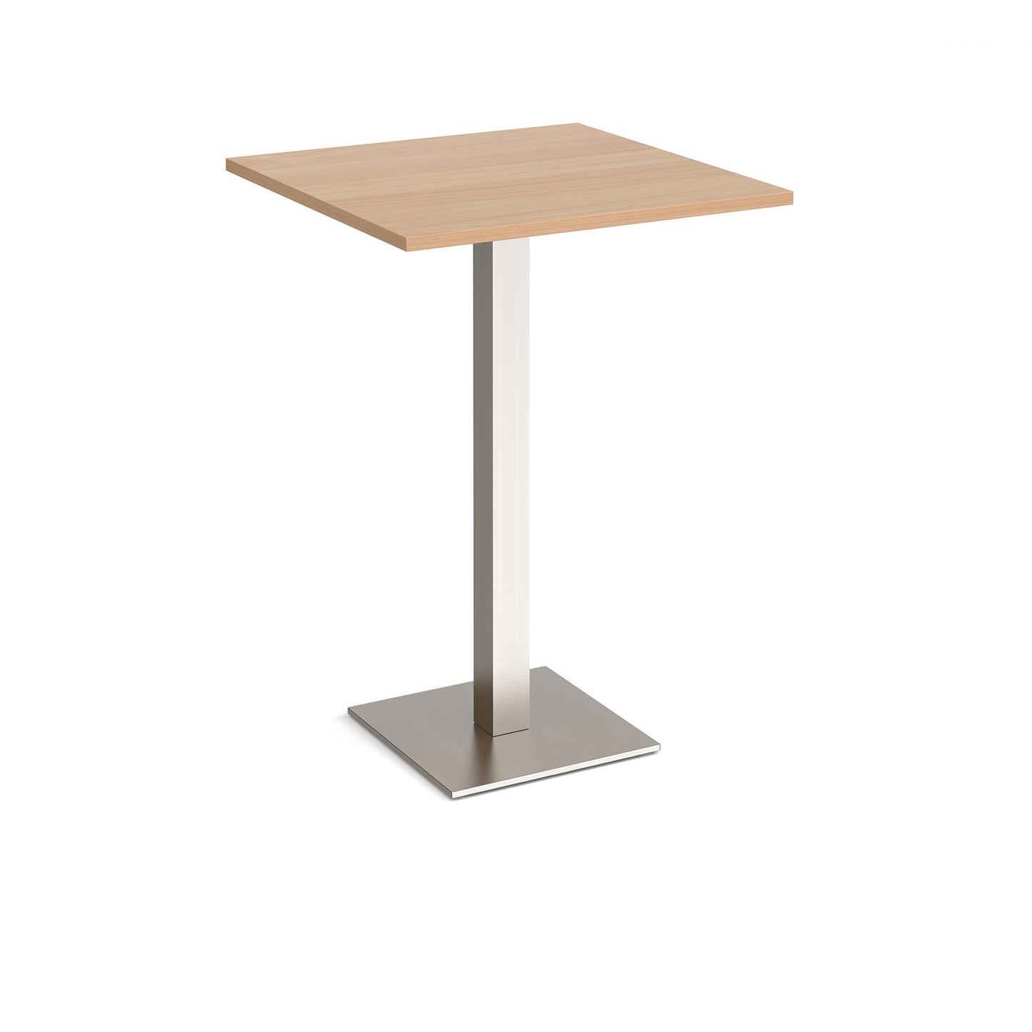 Brescia square poseur table with flat square base - BPS800-BS-B
