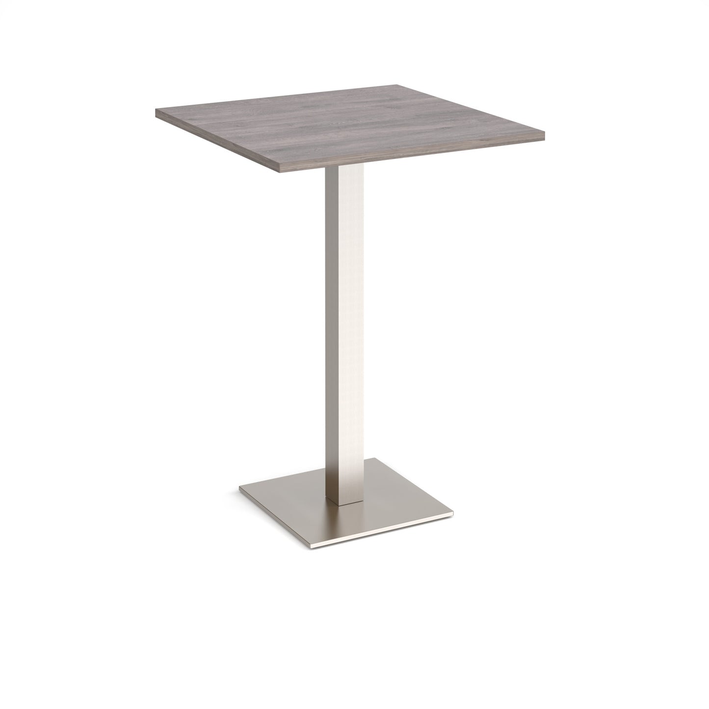 Brescia square poseur table with flat square base - BPS800-BS-GO