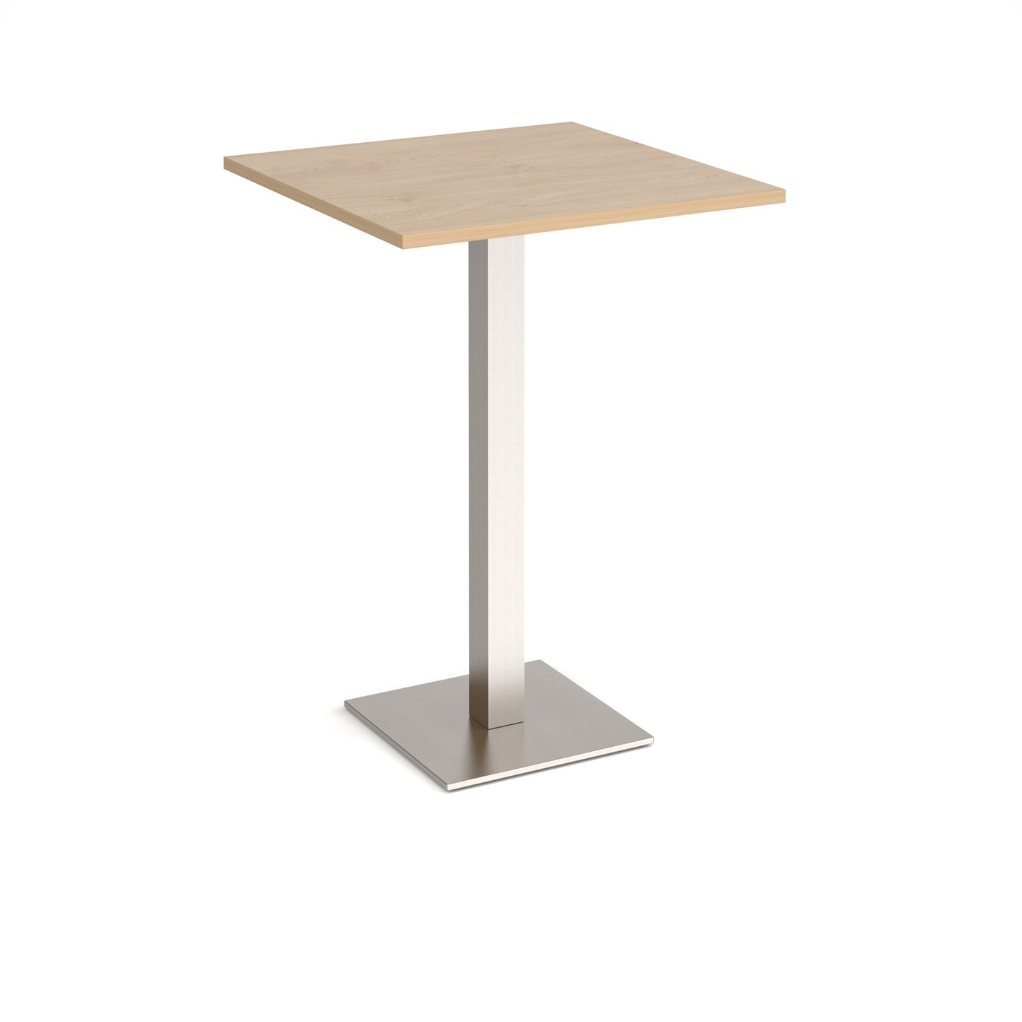 Brescia square poseur table with flat square base - BPS800-BS-KO