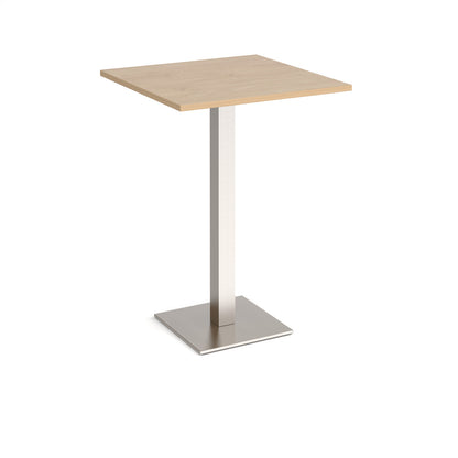 Brescia square poseur table with flat square base - BPS800-BS-KO