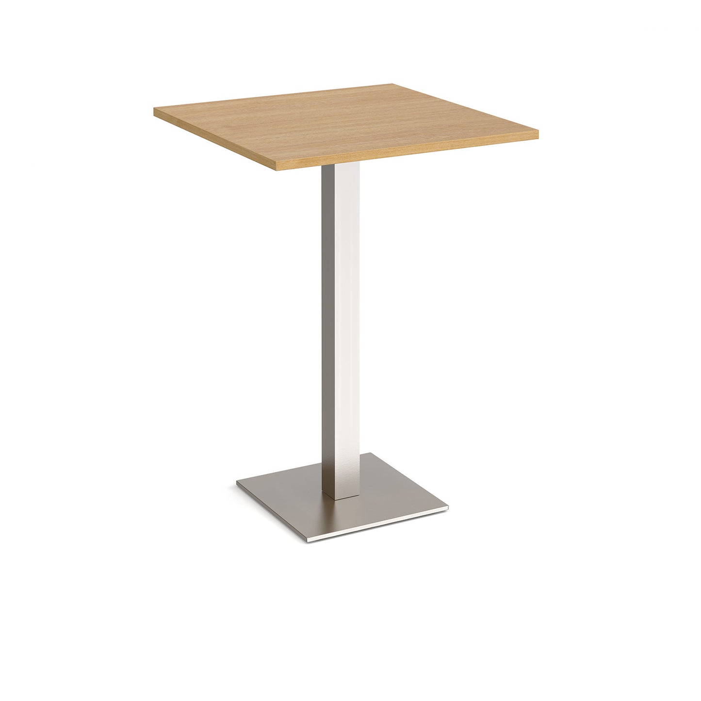 Brescia square poseur table with flat square base - BPS800-BS-O