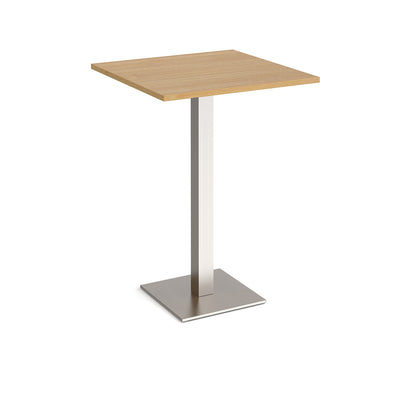 Brescia square poseur table with flat square base - BPS800-BS-O