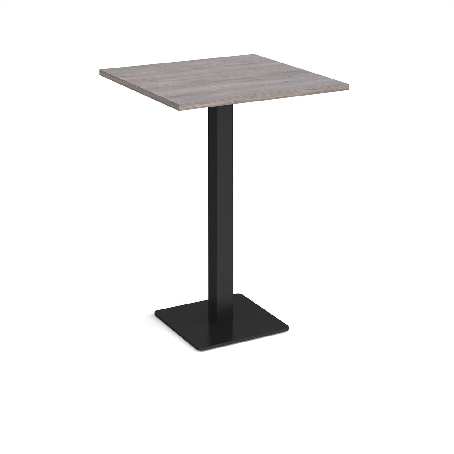Brescia square poseur table with flat square base - BPS800-K-GO
