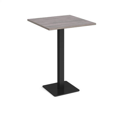 Brescia square poseur table with flat square base - BPS800-K-GO