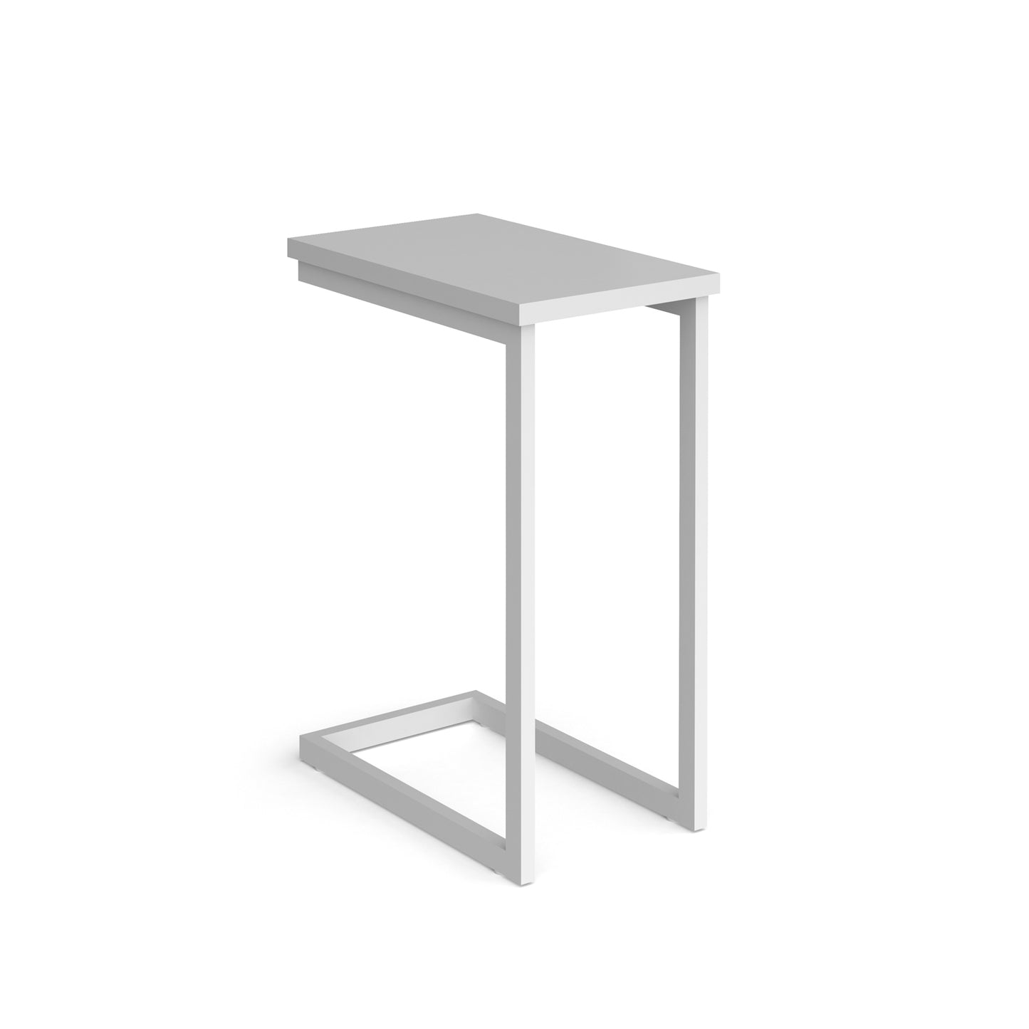 Buddy laptop table with oblong top - BUDDY-2-WH-WH
