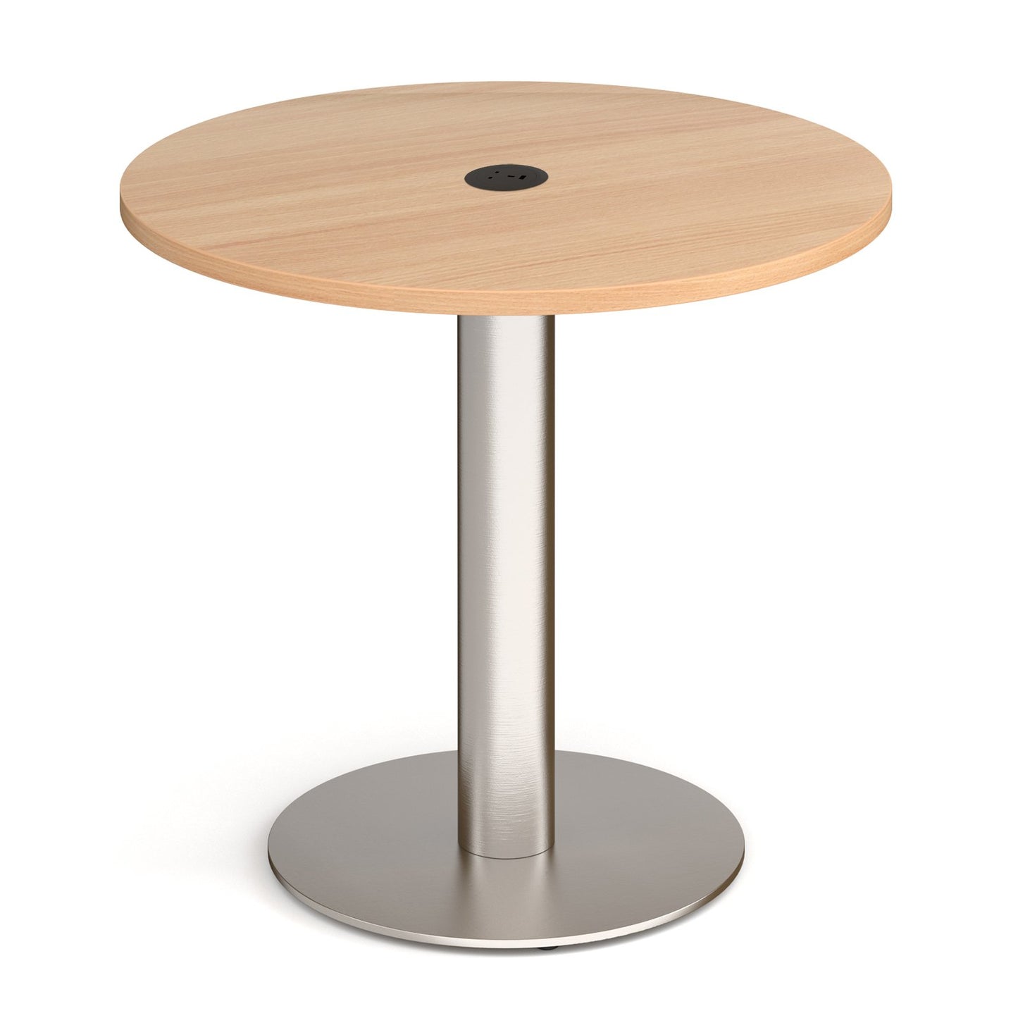 Monza circular dining table with power module
