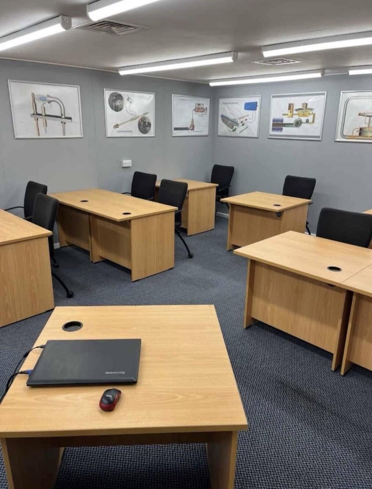 80cm By 80cm Modern Panelled Single Desks - 40 Available- CAN DELIVER