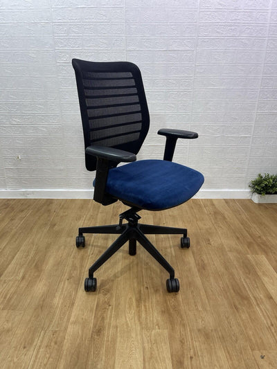 Senator Fuse Adjustable Office Chair / Velvet seat/ 4D Armrest - UK Delivery