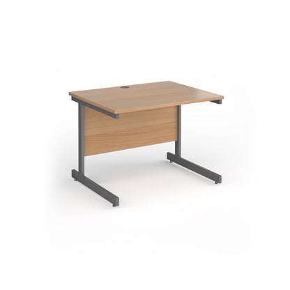Contract 25 cantilever leg straight desk - CC10S-G-B