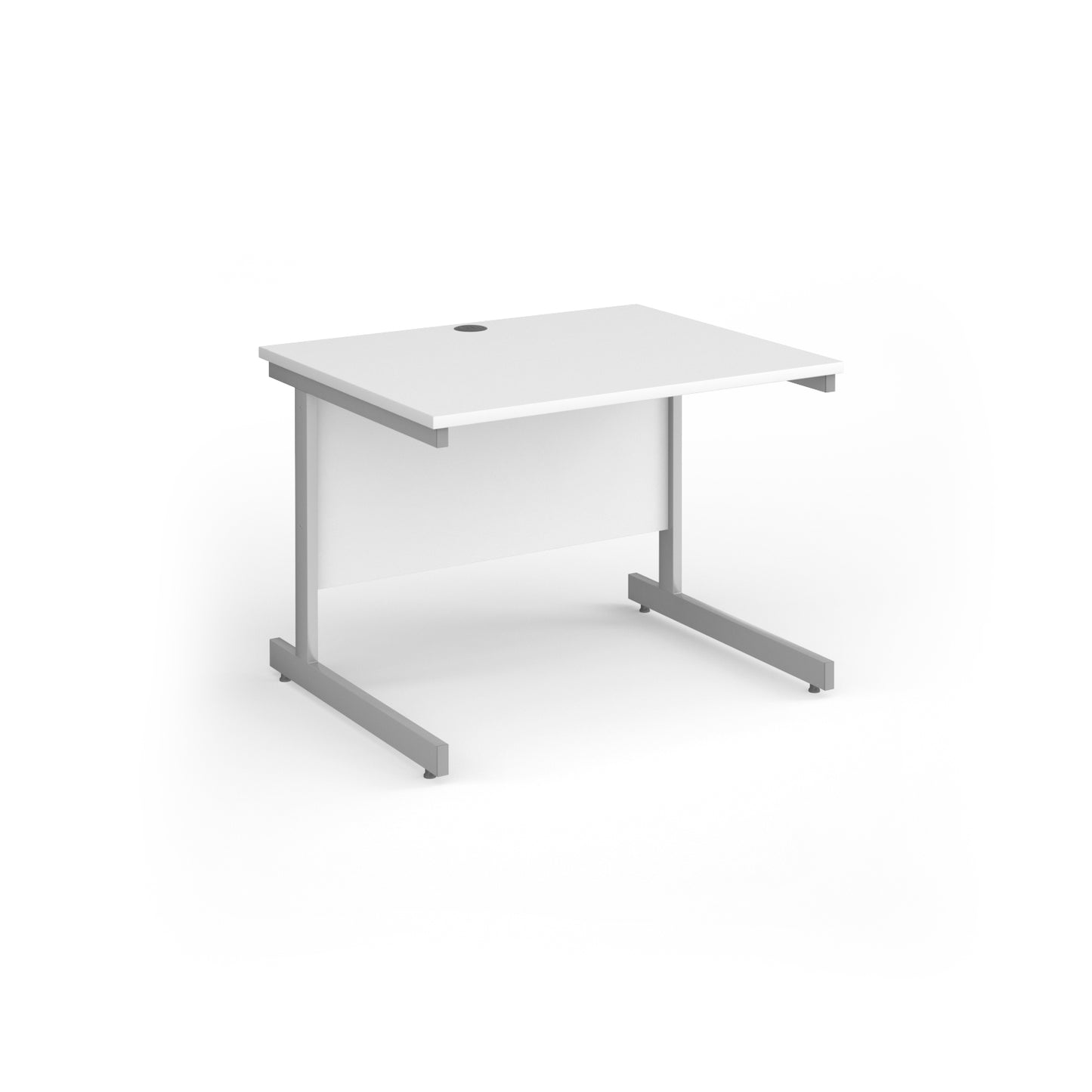 Contract 25 cantilever leg straight desk - CC10S-S-WH