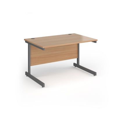 Contract 25 cantilever leg straight desk - CC12S-G-B