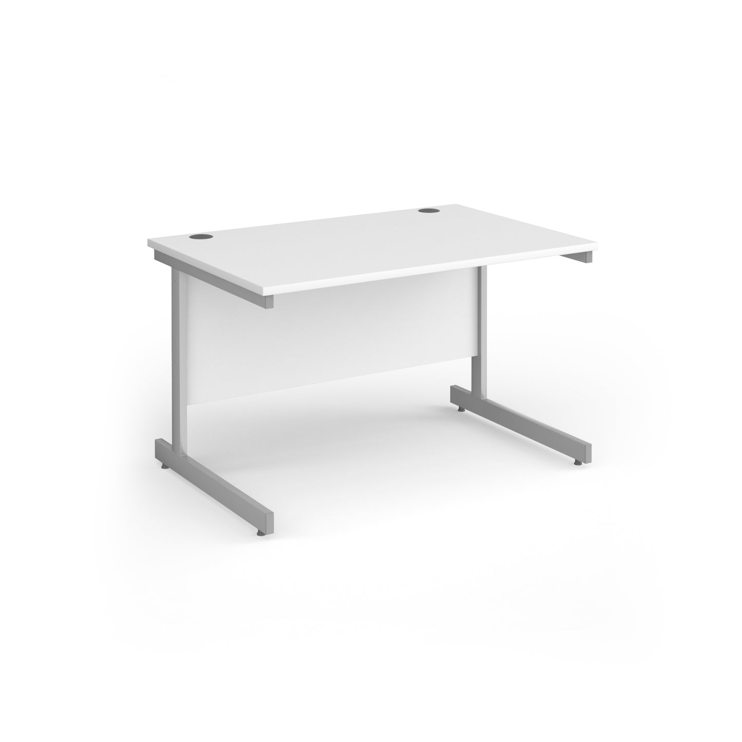 Contract 25 cantilever leg straight desk - CC12S-S-WH