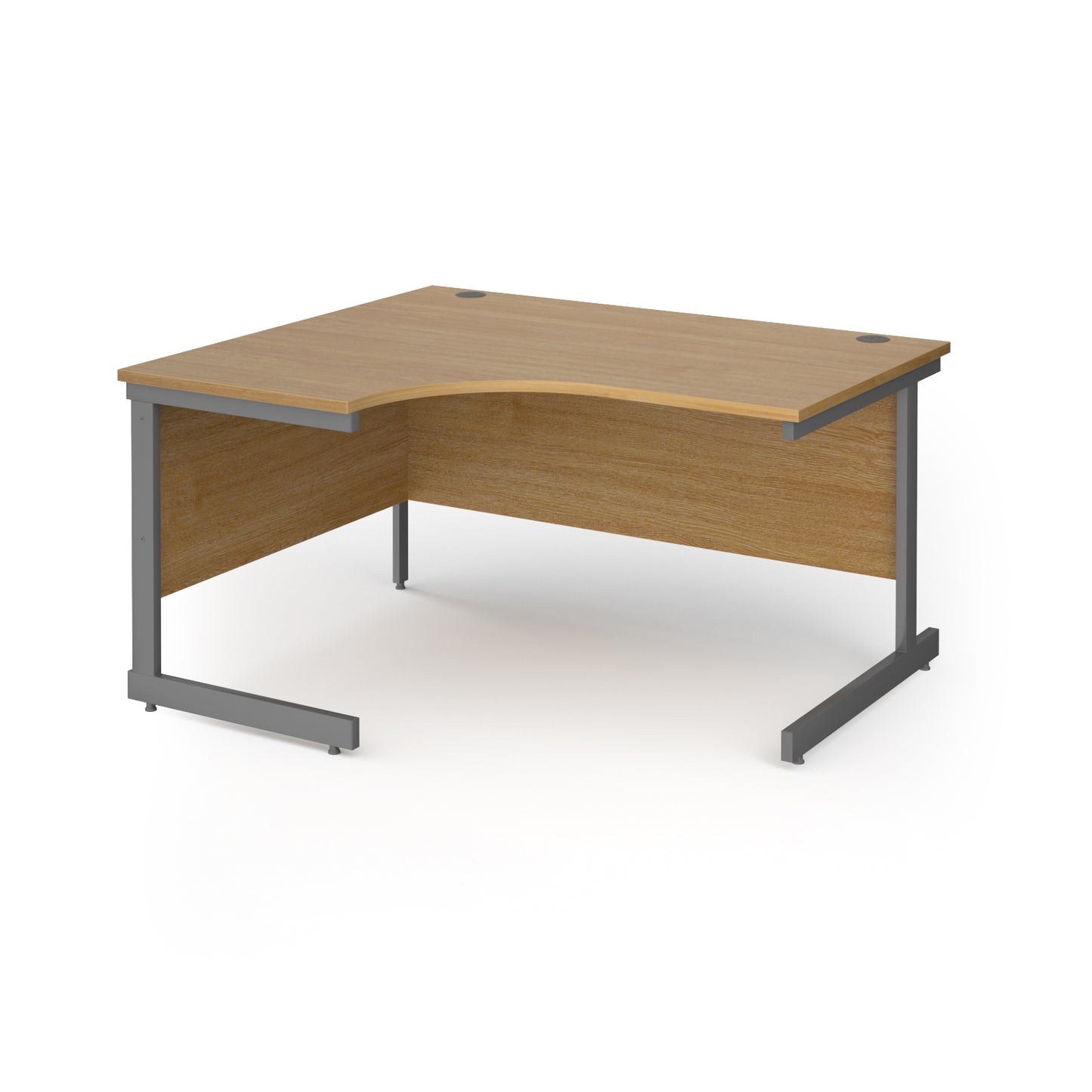 Contract 25 cantilever leg LH ergonomic desk - CC14EL-G-O