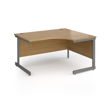 Contract 25 cantilever leg RH ergonomic desk - CC14ER-G-O