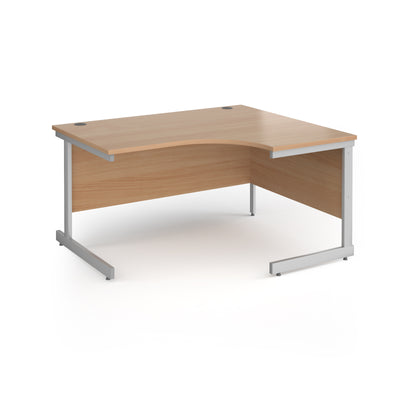 Contract 25 cantilever leg RH ergonomic desk - CC14ER-S-B