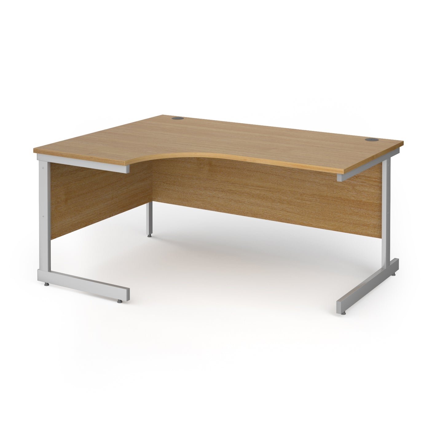 Contract 25 cantilever leg LH ergonomic desk - CC16EL-S-O
