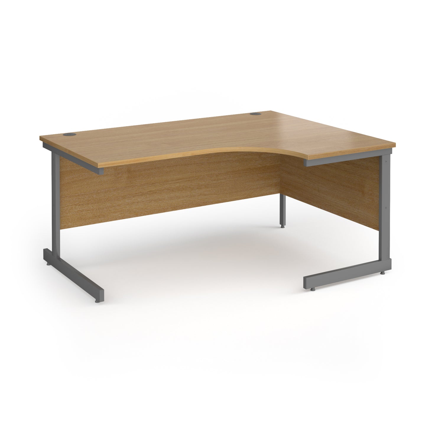 Contract 25 cantilever leg RH ergonomic desk - CC16ER-G-O