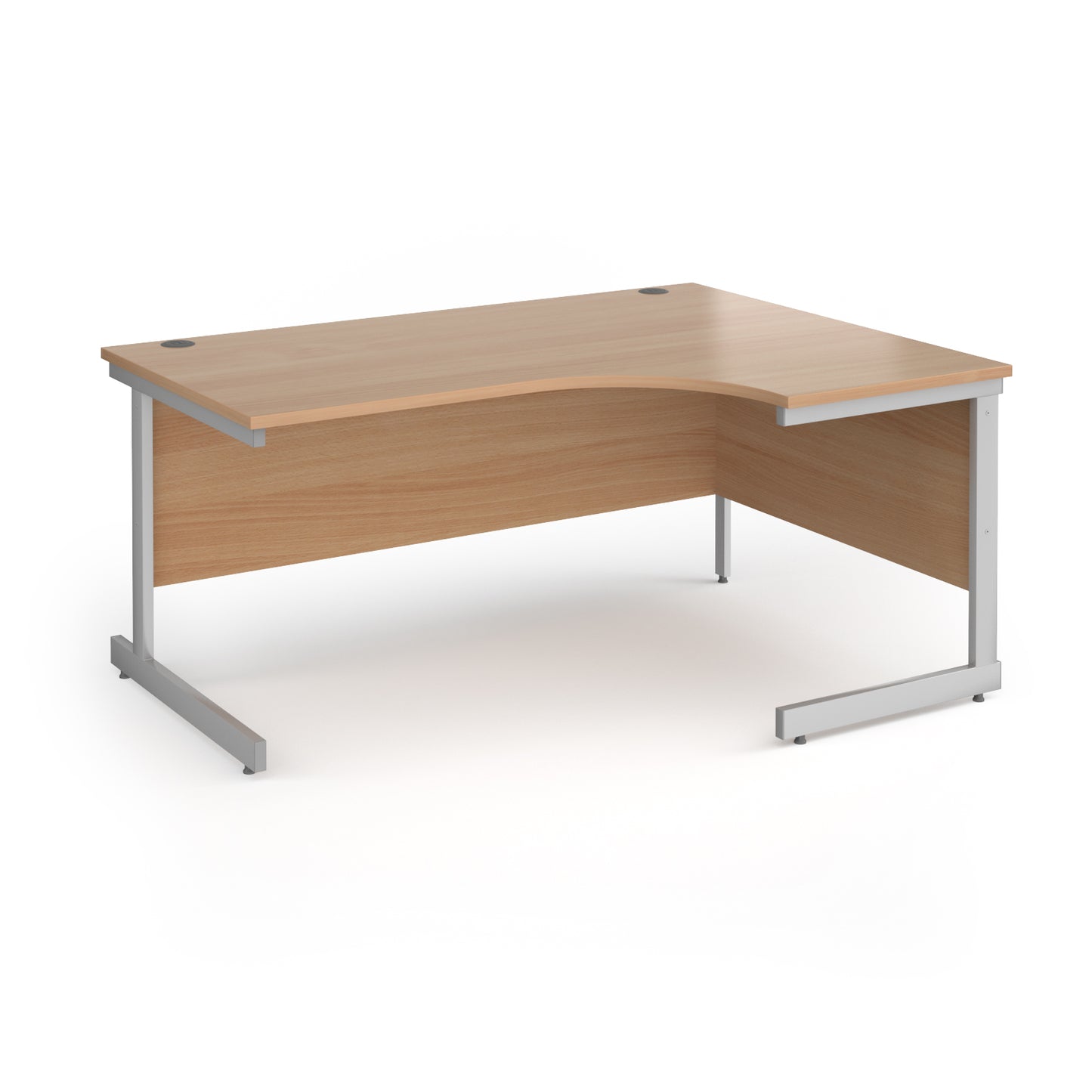Contract 25 cantilever leg RH ergonomic desk - CC16ER-S-B