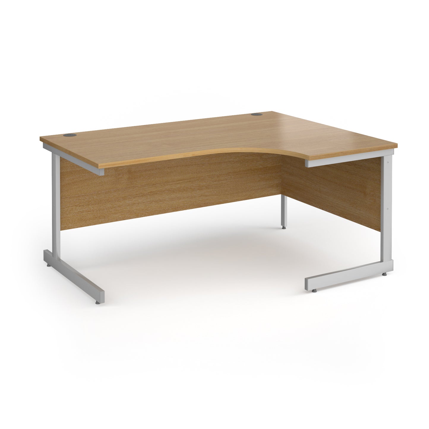 Contract 25 cantilever leg RH ergonomic desk - CC16ER-S-O