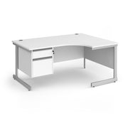 Contract 25 cantilever leg RH ergonomic desk with 2 drawer ped (Part 2)