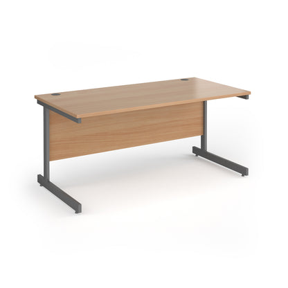 Contract 25 cantilever leg straight desk - CC16S-G-B