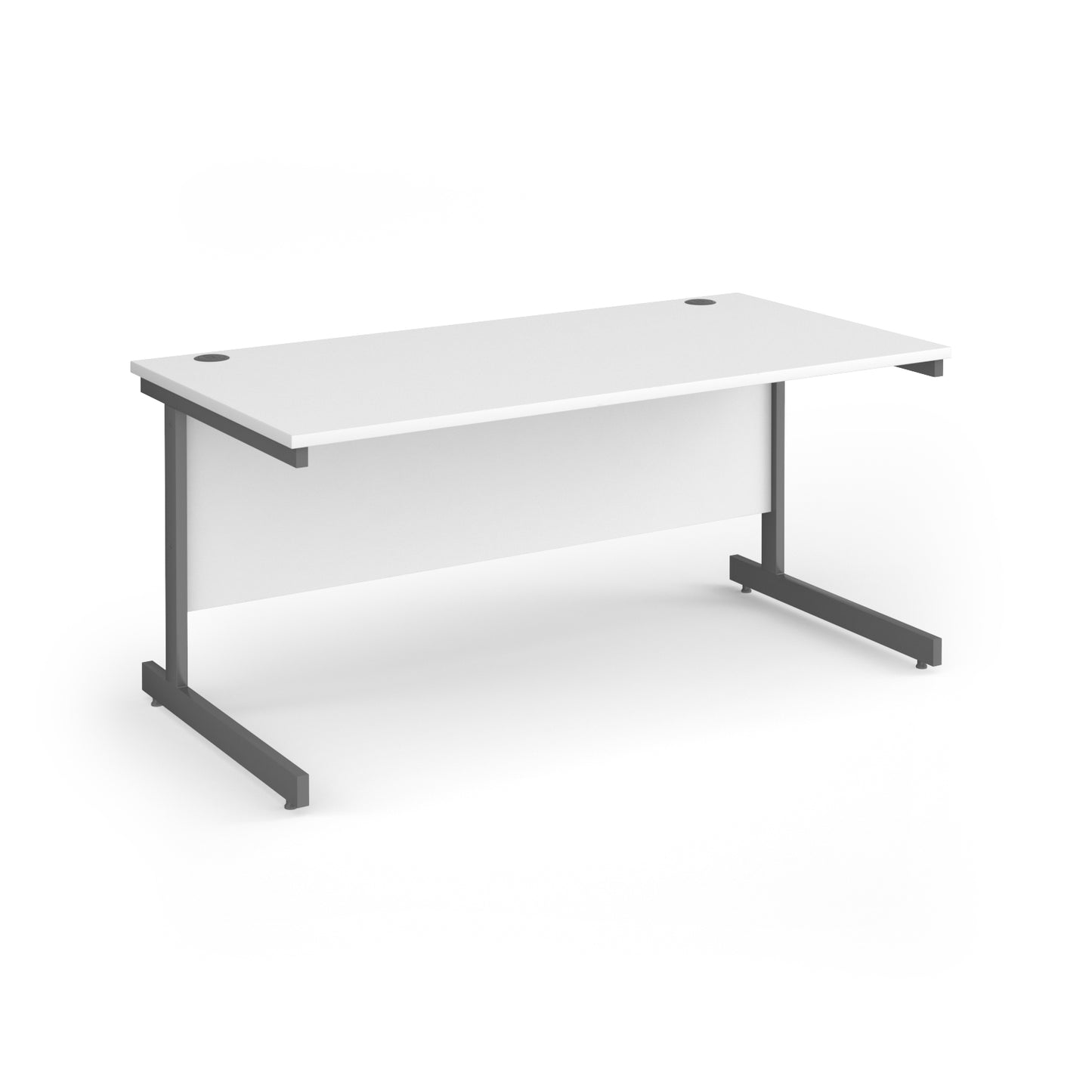 Contract 25 cantilever leg straight desk - CC16S-G-WH