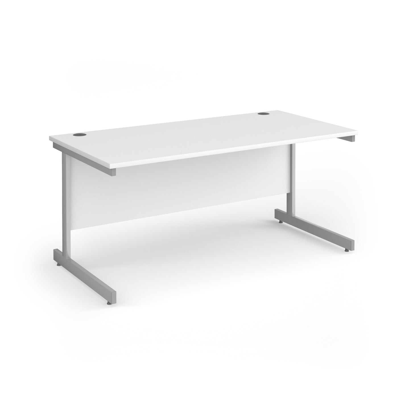 Contract 25 cantilever leg straight desk - CC16S-S-WH