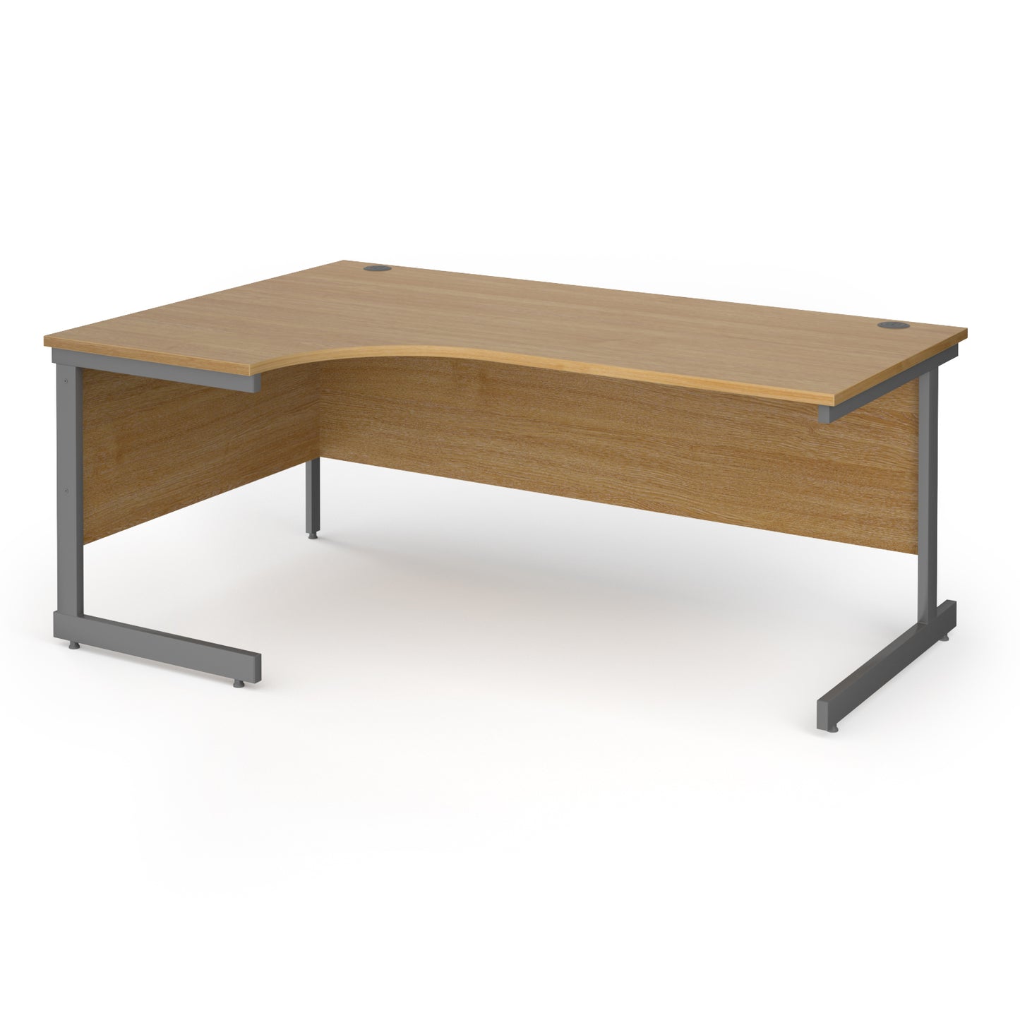 Contract 25 cantilever leg LH ergonomic desk - CC18EL-G-O