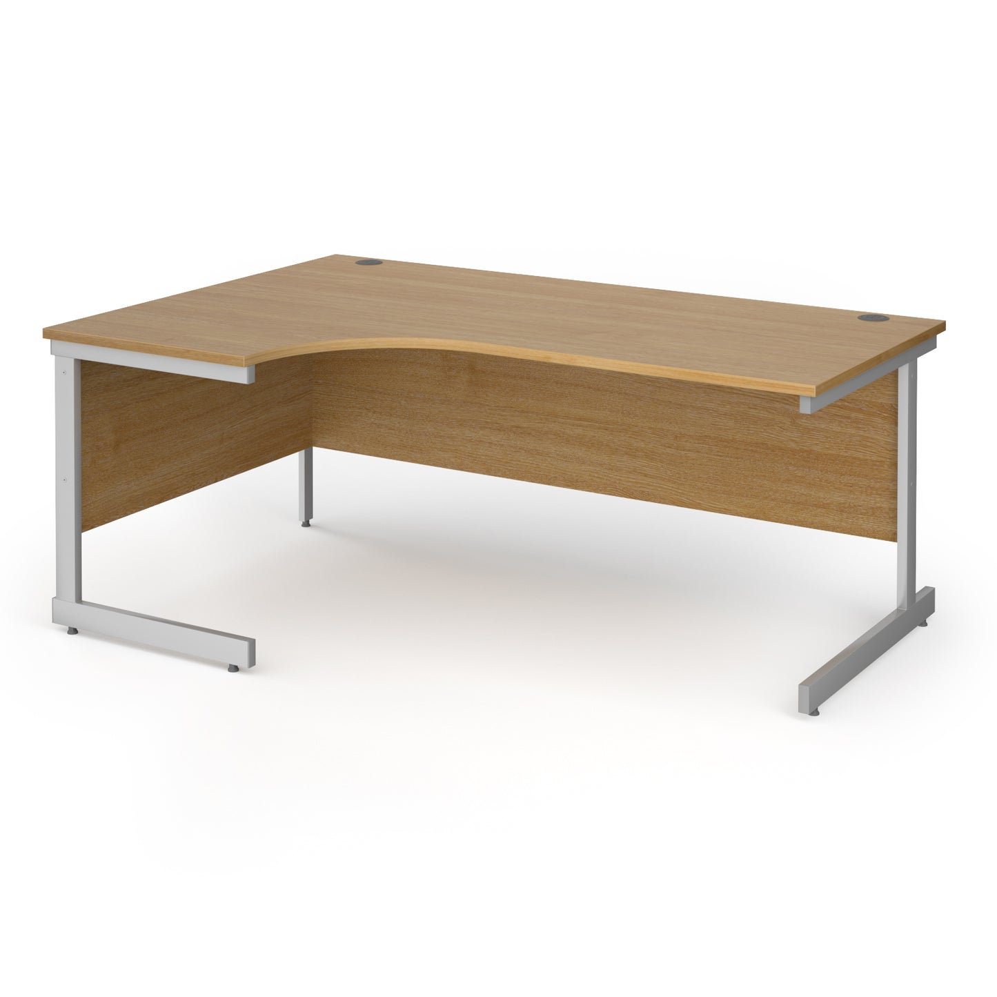 Contract 25 cantilever leg LH ergonomic desk - CC18EL-S-O
