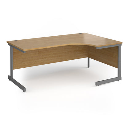 Contract 25 cantilever leg RH ergonomic desk - CC18ER-G-O