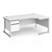Contract 25 cantilever leg RH ergonomic desk with 2 drawer ped (Part 2)