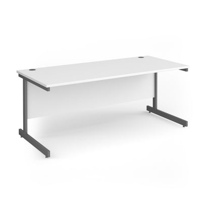Contract 25 cantilever leg straight desk - CC18S-G-WH