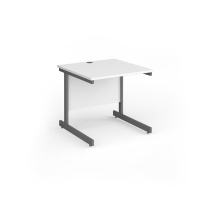Contract 25 cantilever leg straight desk - CC8S-G-WH