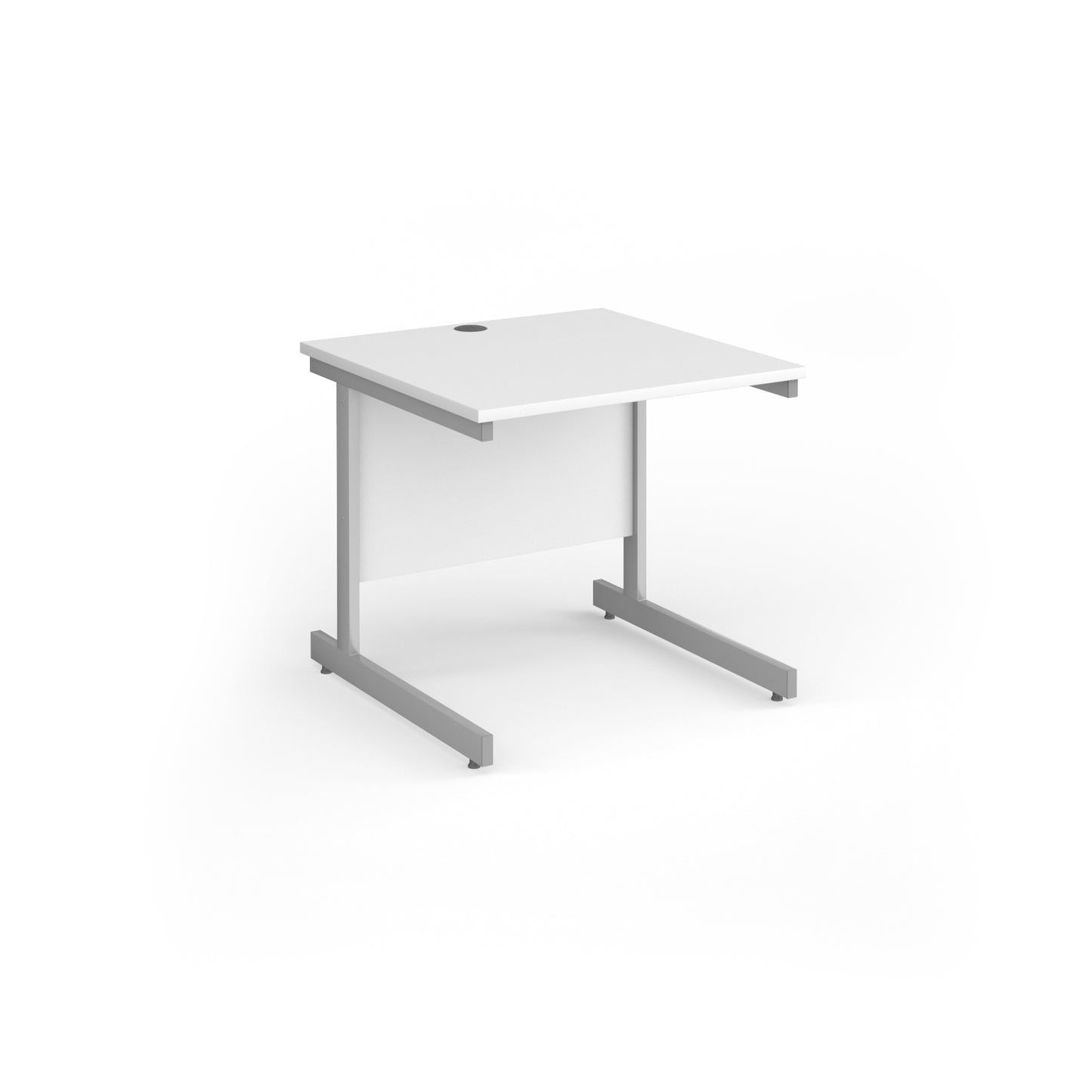 Contract 25 cantilever leg straight desk - CC8S-S-WH