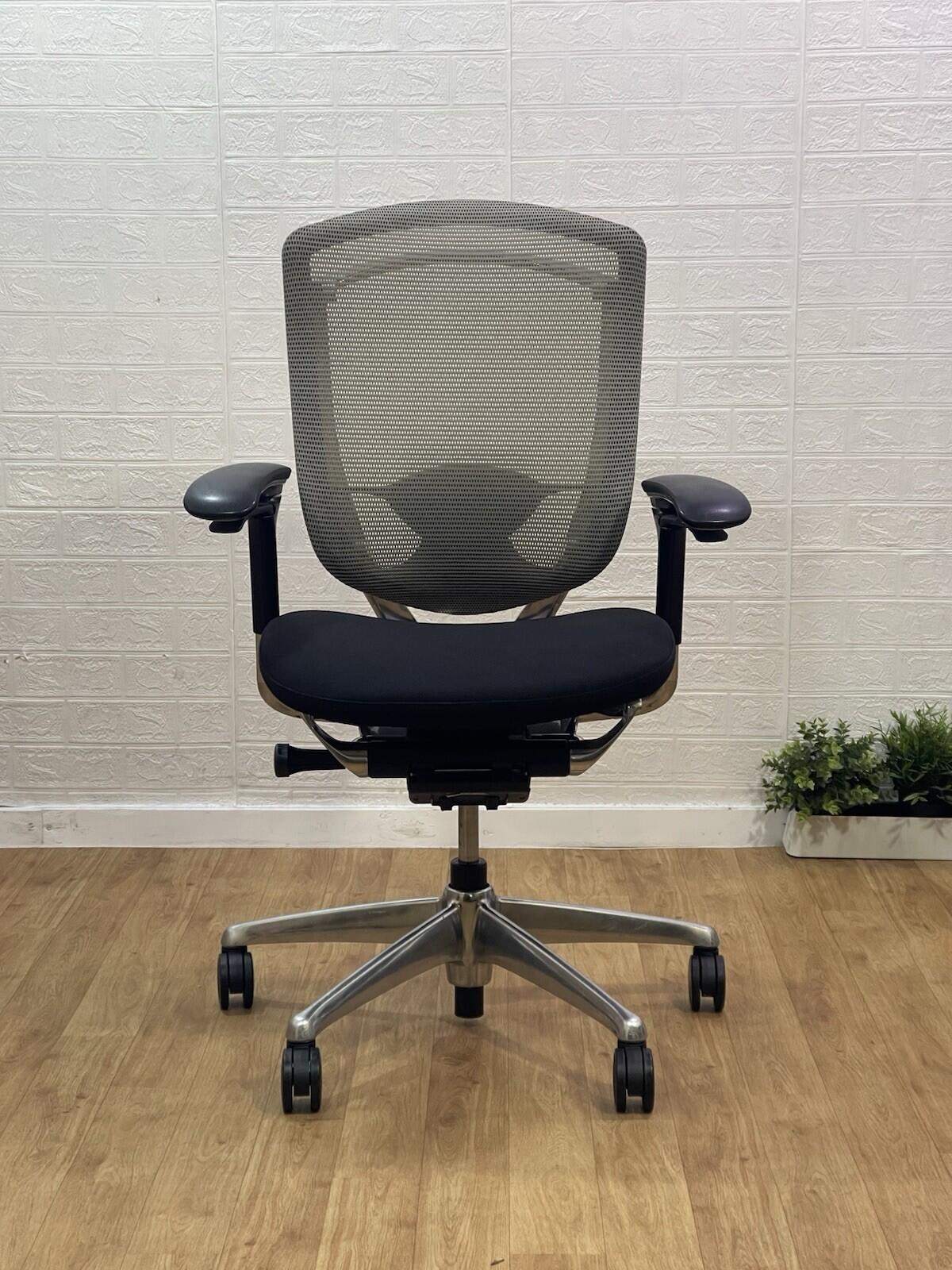 Okamura Contessa Seconda Office Chair   Polished Frame Fully Adjustable